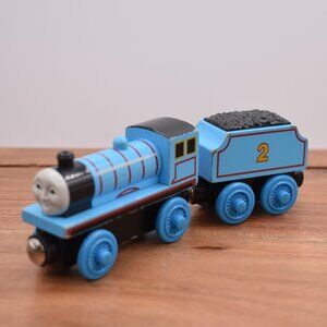 Edward & Edward's Tender Train 2003 Thomas & Friends Wooden Railway Wood Engine